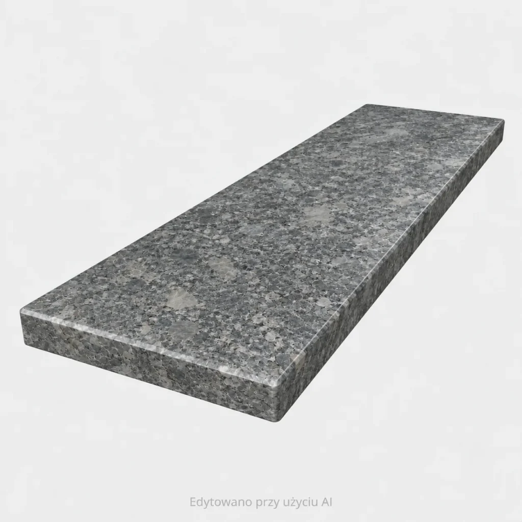 Parapet granitowy Steel Grey Lappato 3cm
